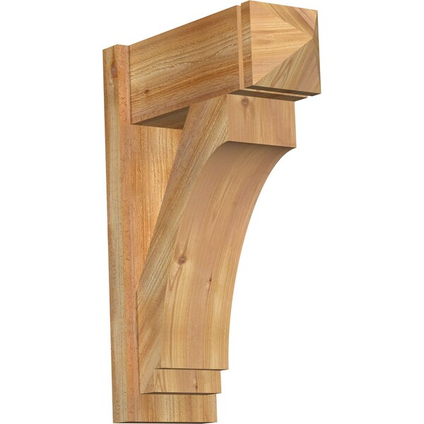 Ekena Millwork Imperial Rough Sawn Arts and Crafts Outlooker, Western Red Cedar, 8"W x 20"D x 28"H OUT08X20X28IMP03RWR - main